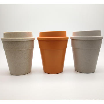 Leak Proof Eco Natural Wheat Straw Coffee Cup